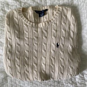 Ralph Lauren Cable Knit Cropped Sweater